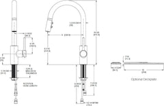 Pfister LG529-SAS Stellen Kitchen Faucet with Pull Down Sprayer 1 Handle Stainless Steel