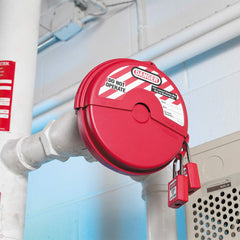 Master Lock 483 Lockout Tagout Rotating Gate Valve Lockout Red