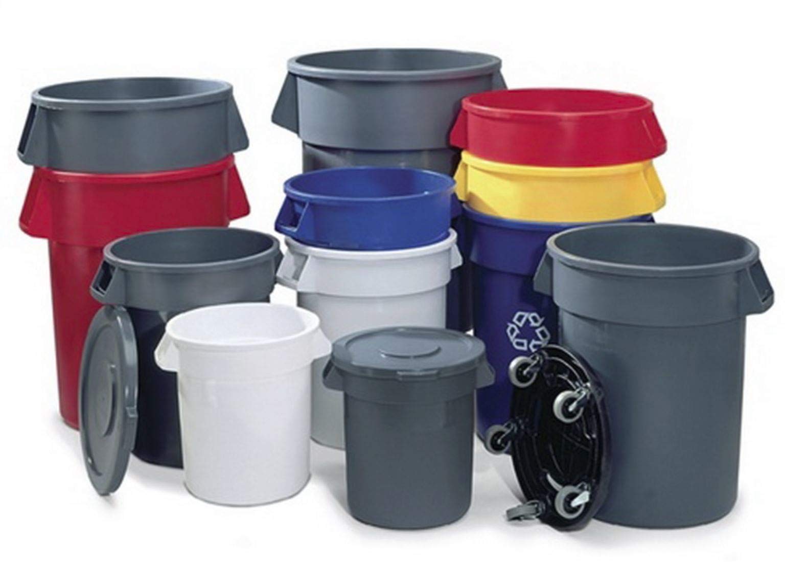 RUBBERMAID Rubbermaid FG263200GRAY Brute 32 Gallon Container Gray