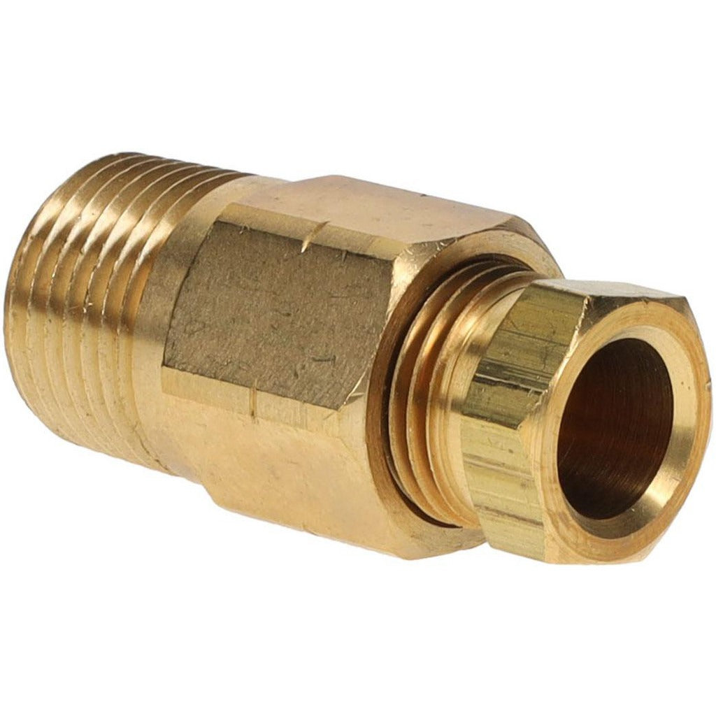 PARKER Parker 68HD-6-6 Compression Tube Connector 3/8 in Brass