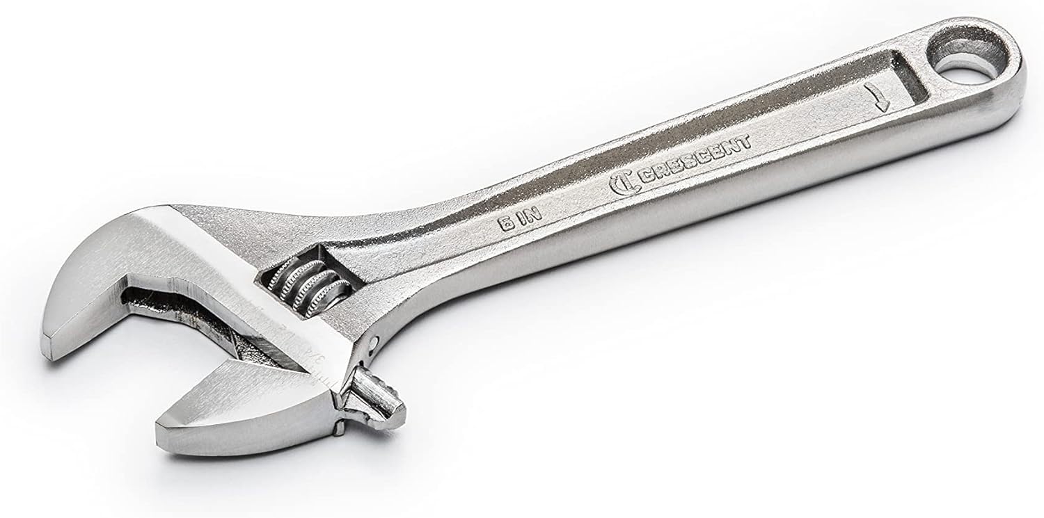 CRESCENT Crescent AC26BK Adjustable Chrome Wrench 6 Inches 15/16 Opening