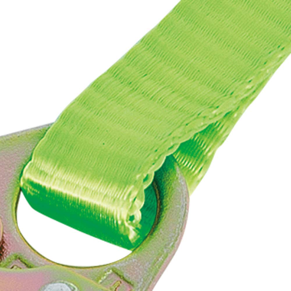 PEAKWORKS Peakworks V815404 Fall Protection Restraint Lanyard with Webbing and 2 Snap Hooks 4 ft Length Green