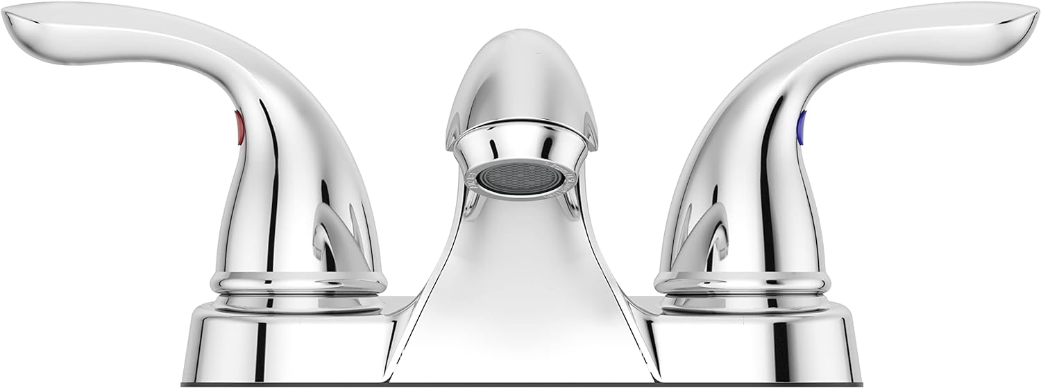 PFISTER Pfister LG143-6100 Pfirst Series 2-Handle Centerset Bathroom Faucet in Polished Chrome