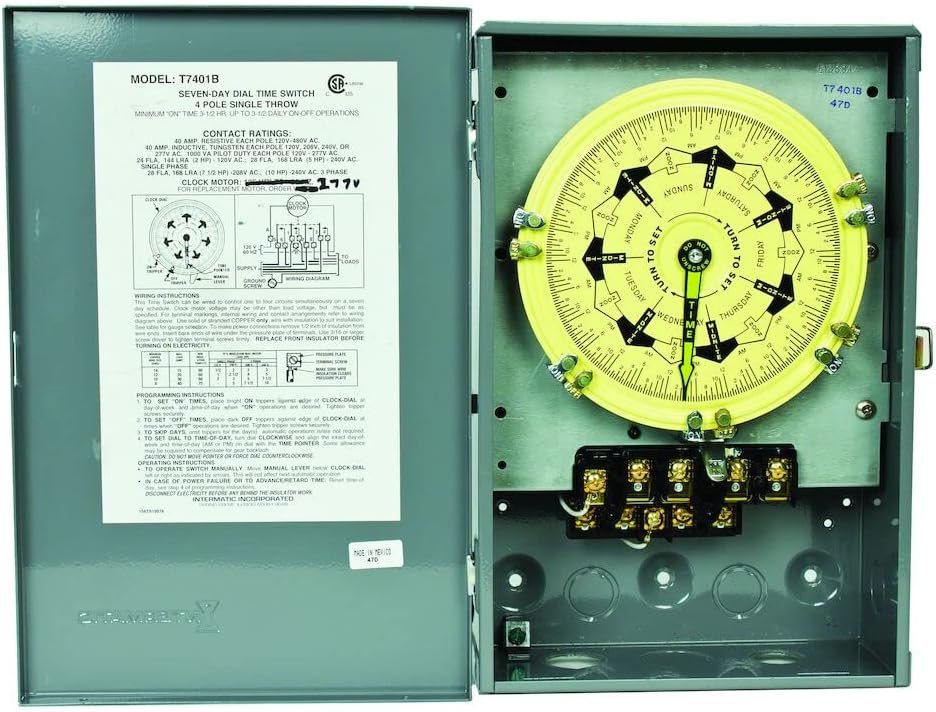 INTERMATIC Intermatic T7401B Mechanical Time Switch for Efficient Energy Management