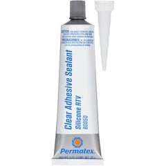 Permatex 80050 Clear RTV Silicone Adhesive Sealant 3 oz