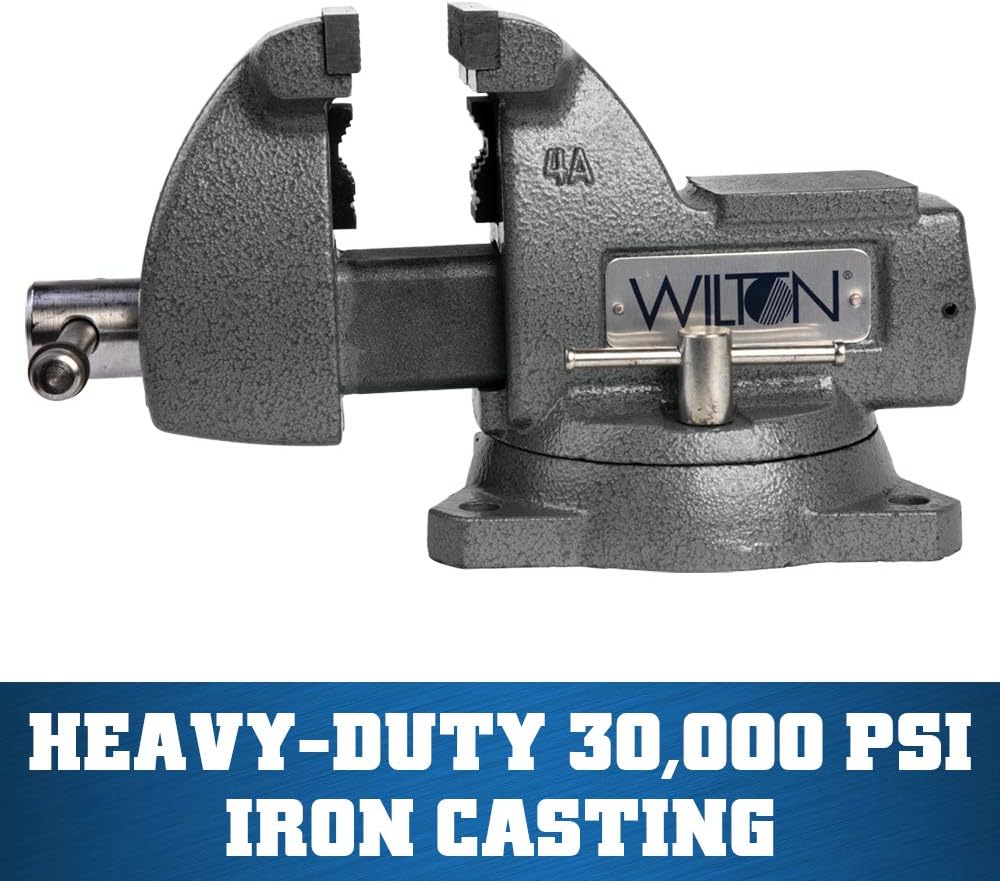 WILTON Wilton 21300 Mechanics Bench Vise 4 Inch Jaw Width 4-1/2 Inch Jaw Opening Swivel Base
