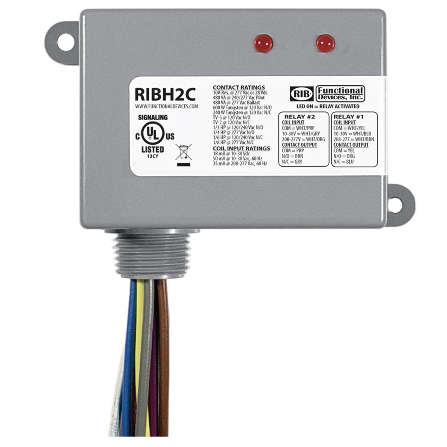 FUNCTIONAL DEVICES RIBH2C RELAYS