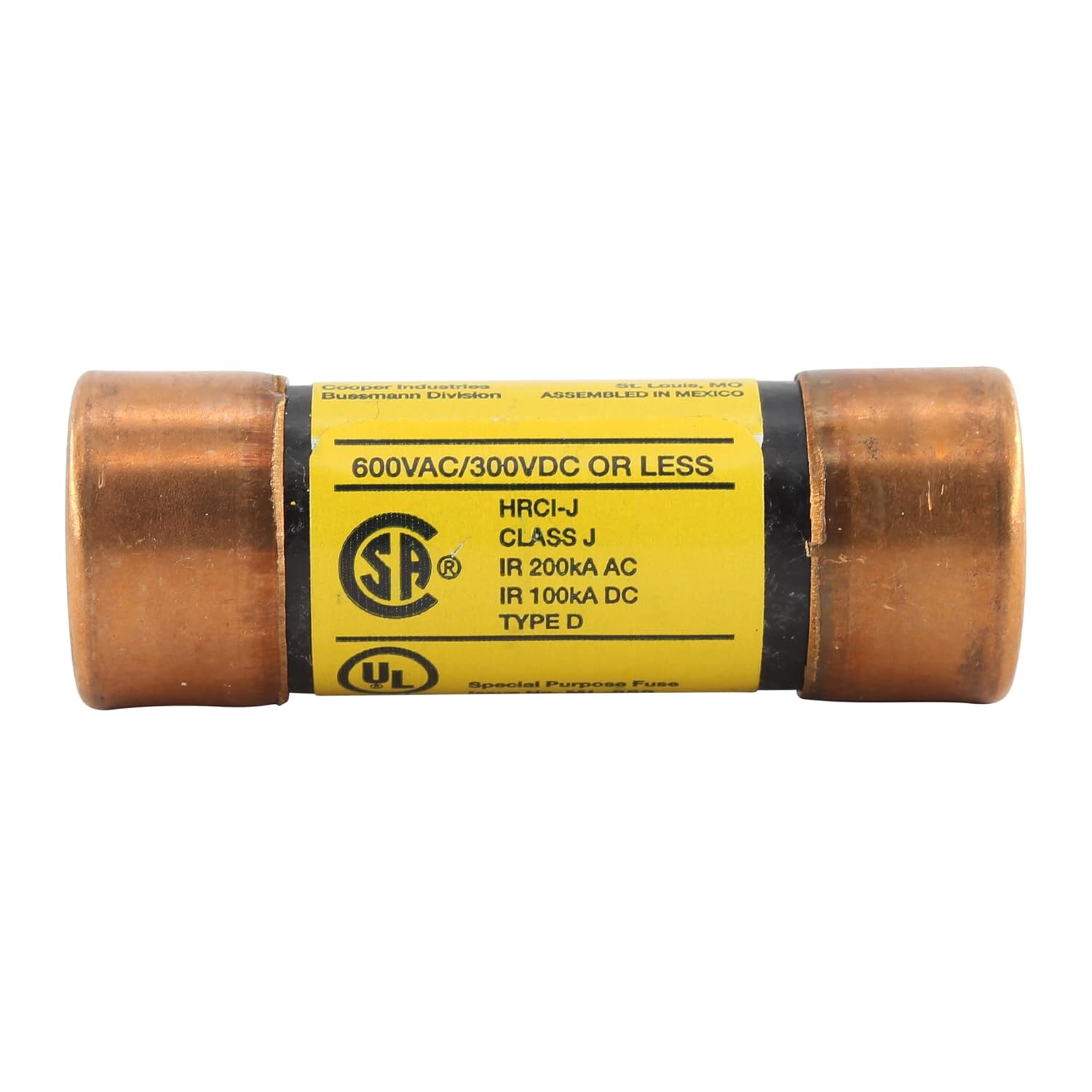 EATON Eaton Bussmann LPJ-10SP Low-Pe, Current-Limiting Time-Delay Fuse, 10A 600VAC 300VDC