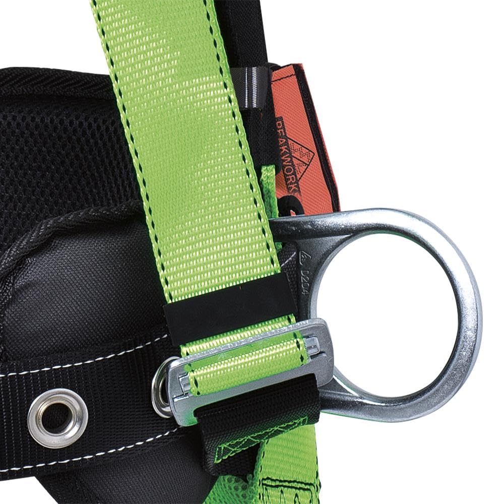 PEAKWORKS Peakworks V8255624 Fall Protection Full Body Padded Safety Harness with Back Support, XL
