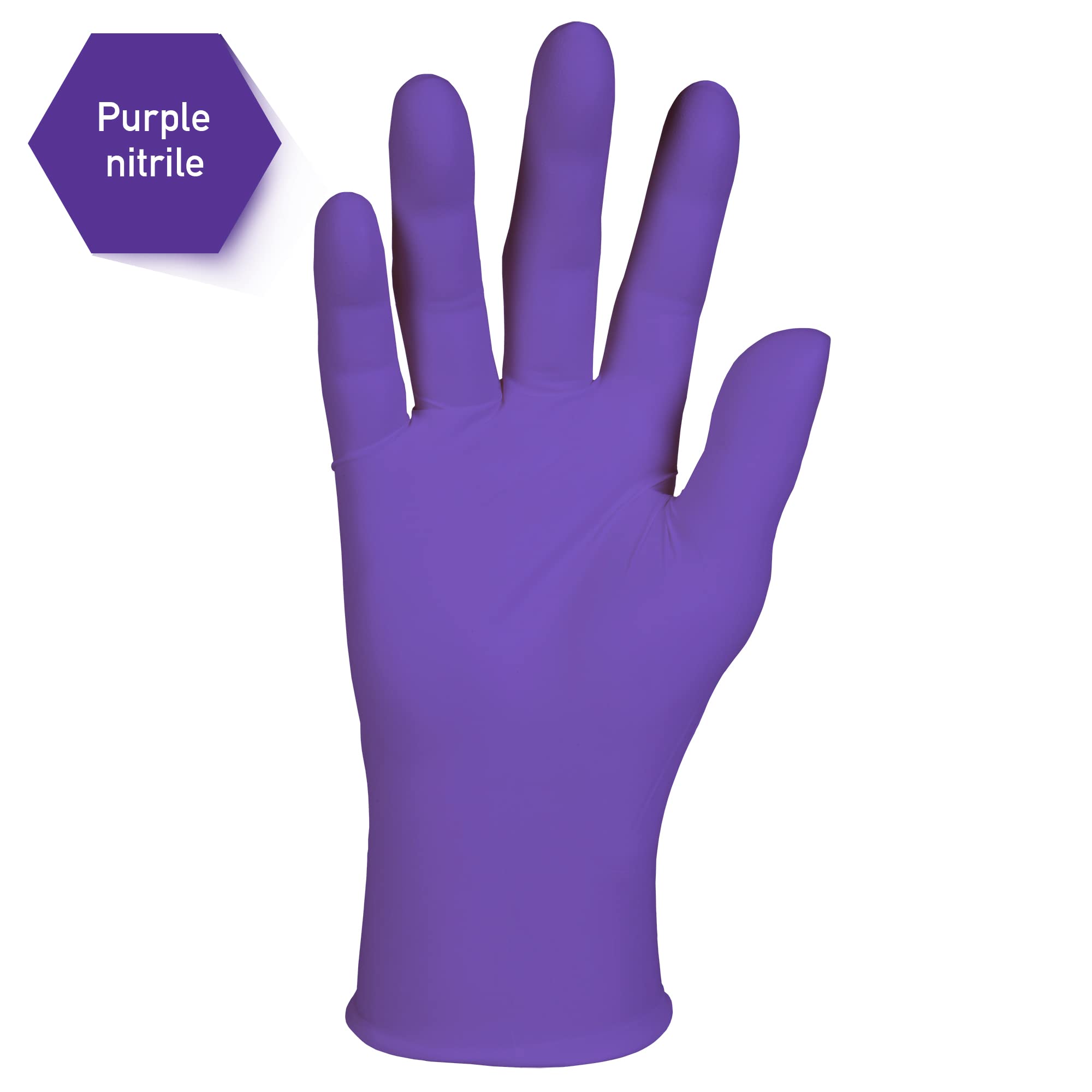 KIMTECH Kimtech 55081 Purple Nitrile Exam Gloves Small Box of 100