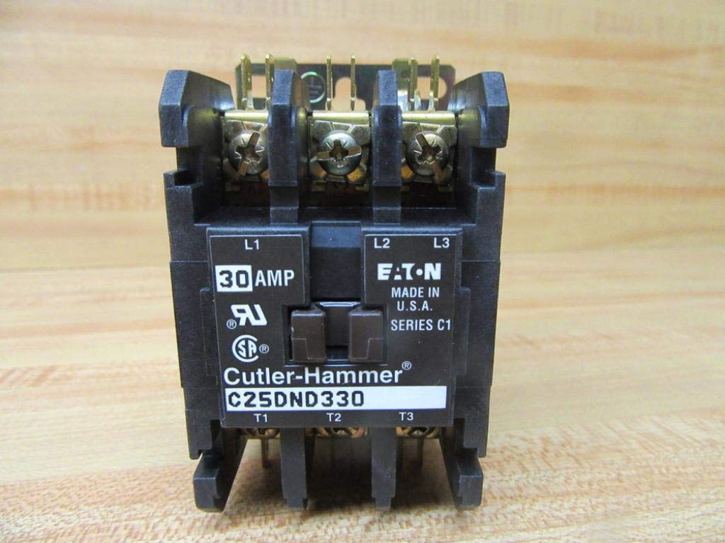EATON Eaton C25DND330T Contactor 3-Pole 24 VAC 30 Amp