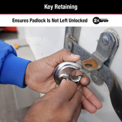Master Lock 40DPF Stainless Steel Discus Padlock with Key