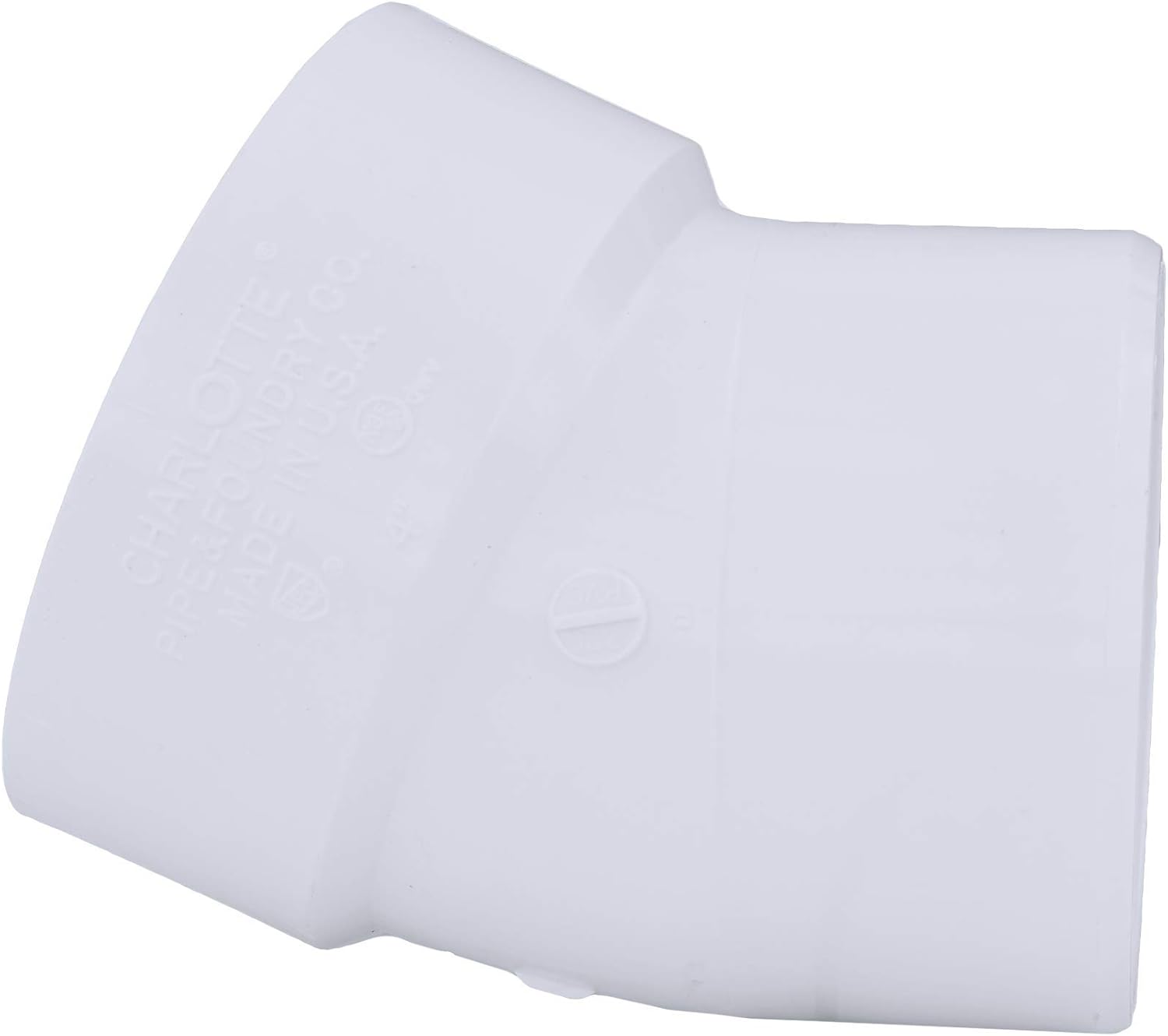 CHARLOTTE PIPE Charlotte Pipe PVC003261200 4-Inch DWV Street Bend (PVC, White)