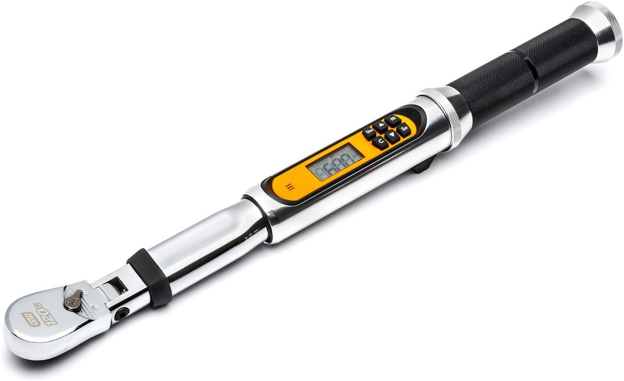 GEARWRENCH GEARWRENCH 85195 3/8 120XP Flex Head Electronic Torque Wrench with Angle, 10-100 Ft/Lbs