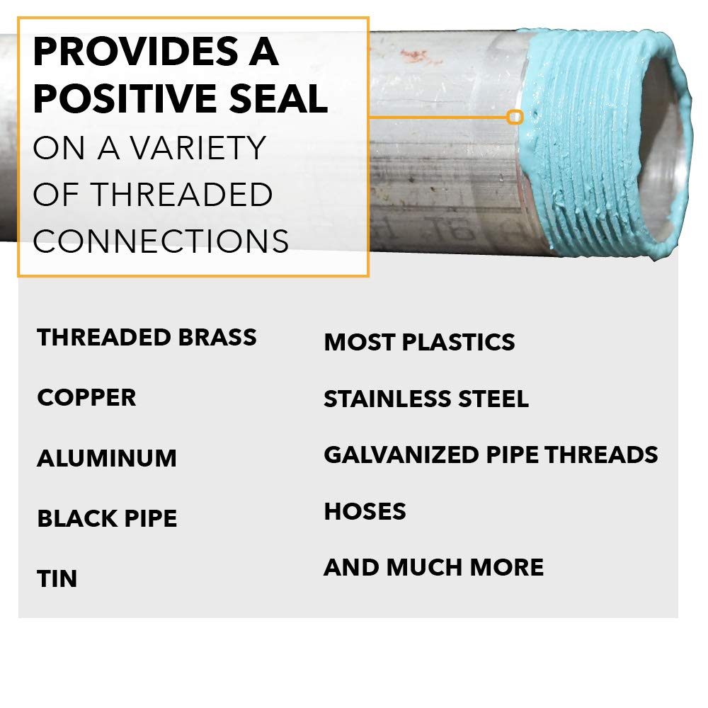 GASOILA Gasoila SS08 Soft-Set Thread Sealant 1/2 Pint Brush Top