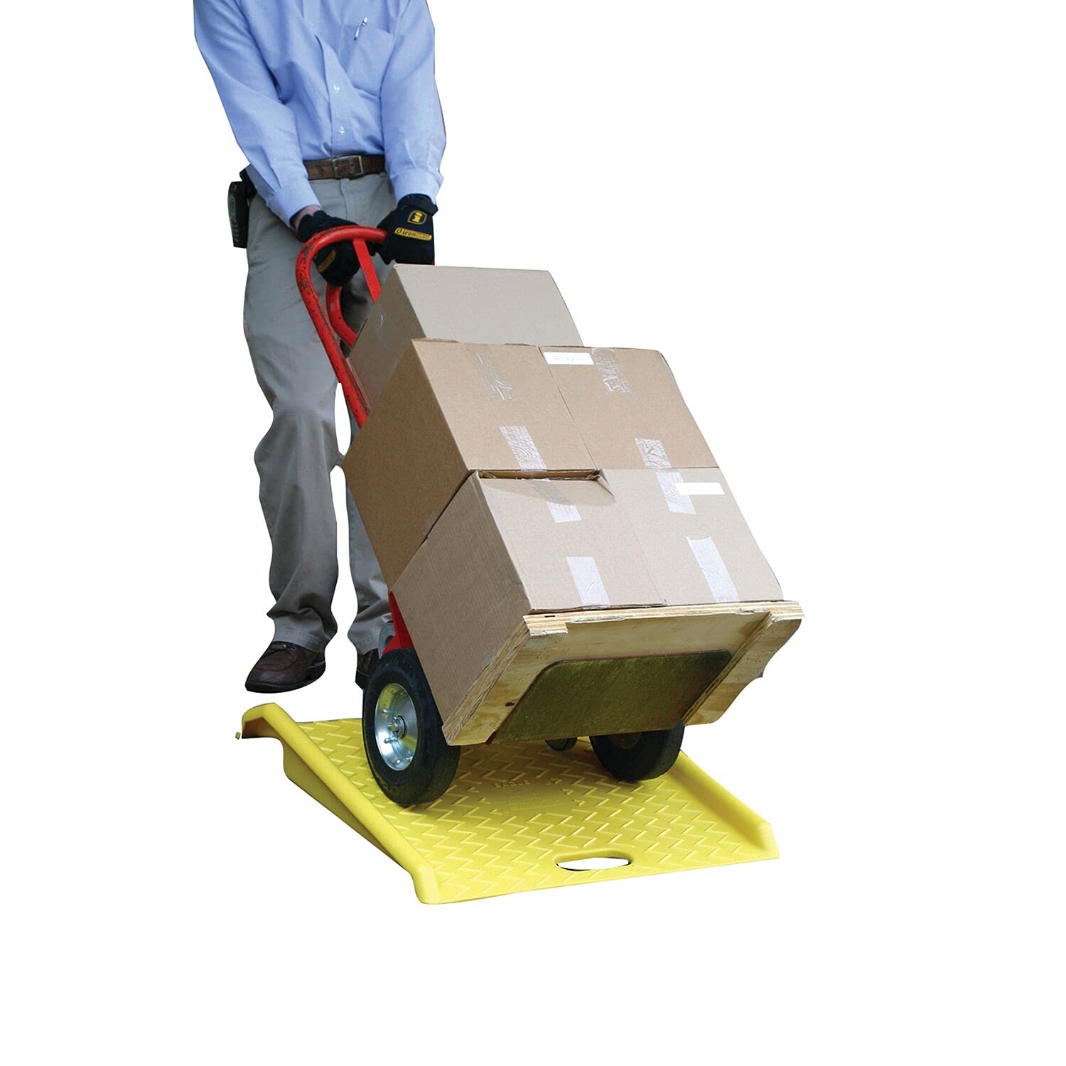 EAGLE GASKET AND PACKING Eagle 1794 Poly Curb Ramp in Yellow