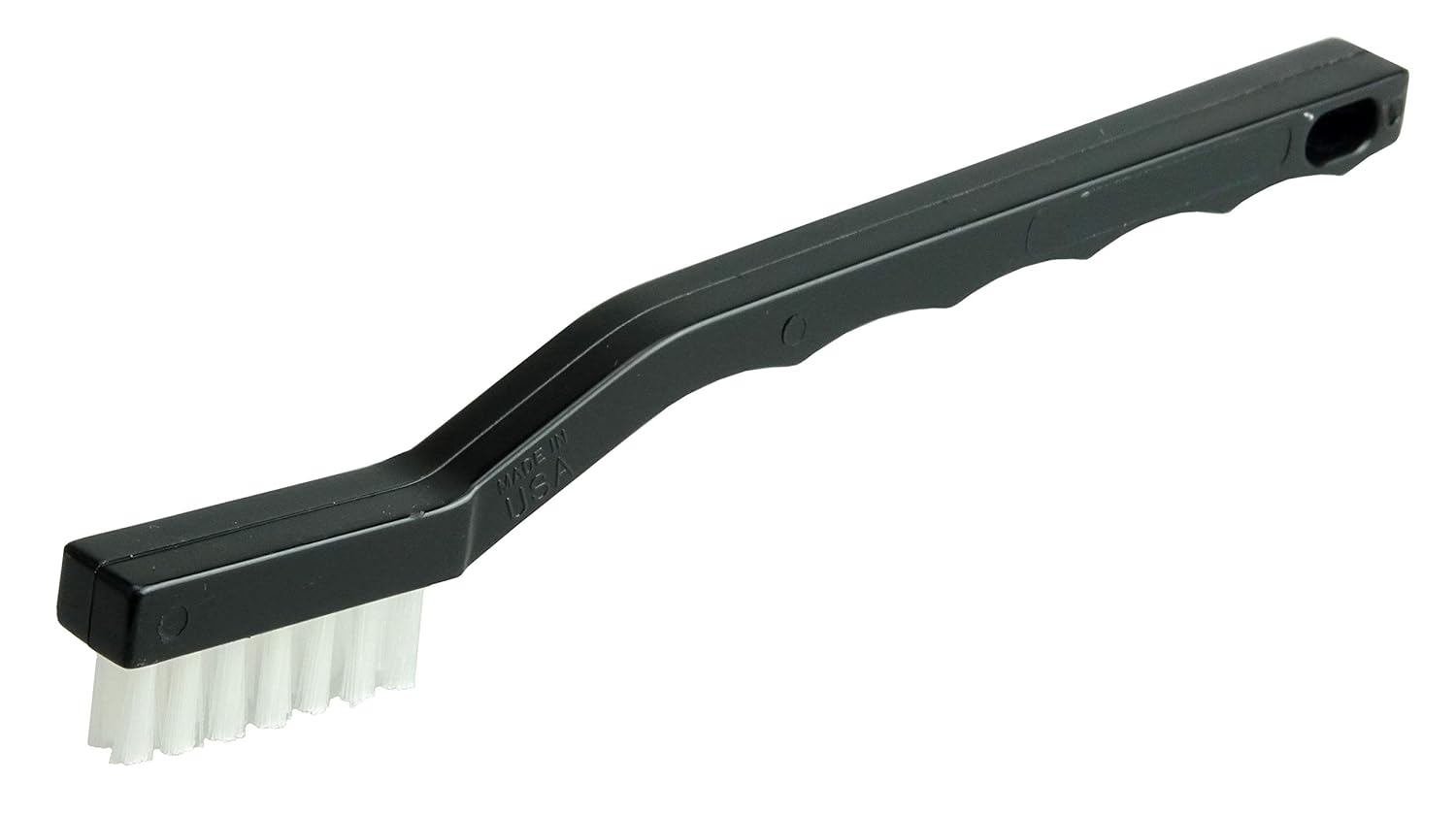 WEILER Weiler 44609 Small Hand Wire Scratch Brush White Nylon Fill Plastic Block 3 x 7 Rows Made in USA