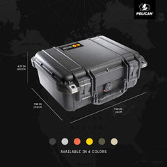 Pelican 1400-000-110 Case With Foam Black