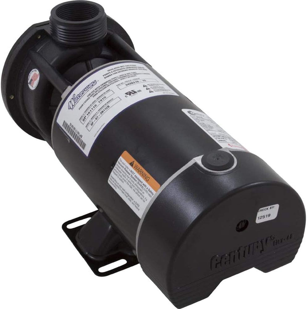 WATERWAY PLASTICS Waterway Plastics 3420310-15 Spa Pump 3/4 HP 115V 2-Speed 1.5-inch Center Discharge