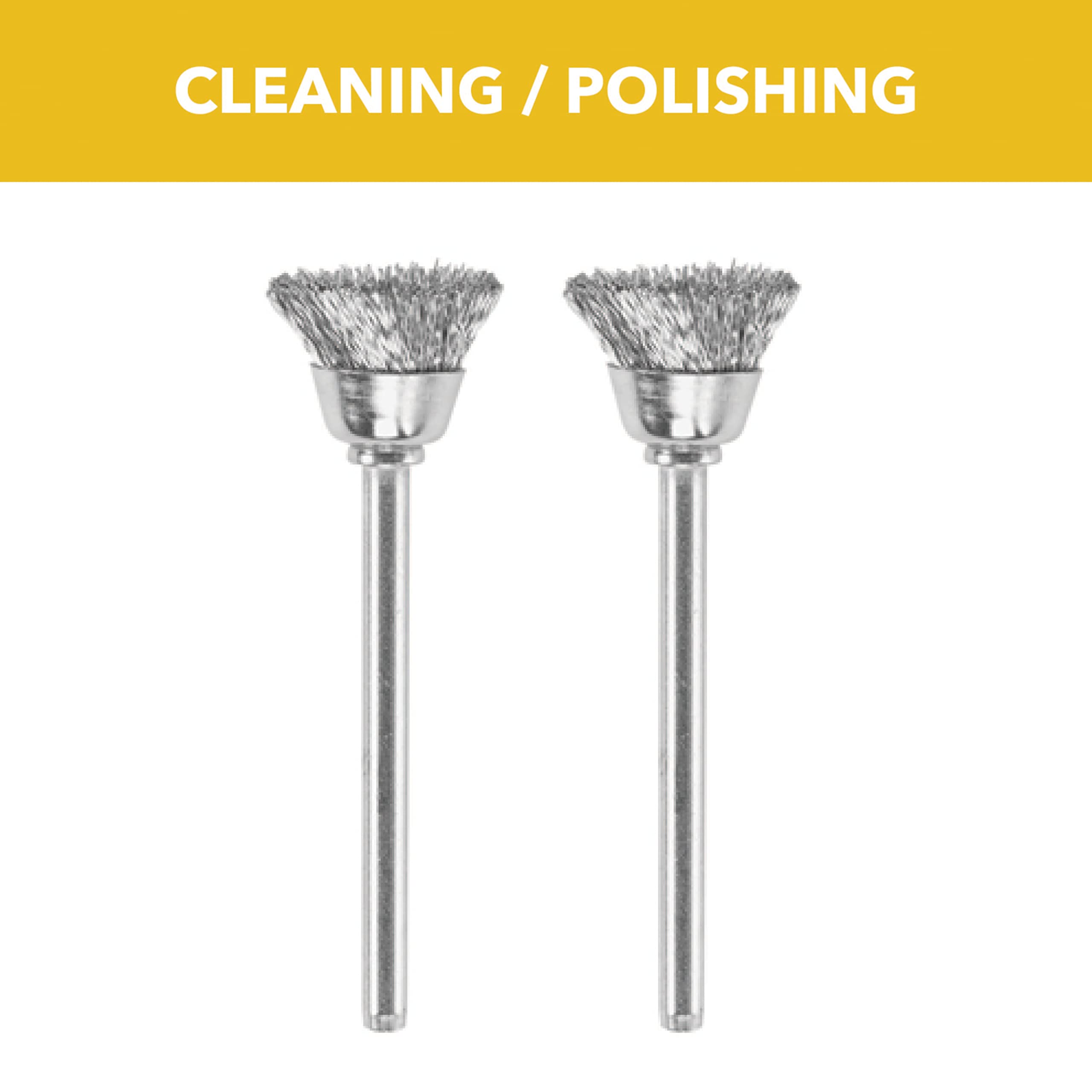 DREMEL Dremel 442-02 Carbon Steel Brushes 1/2 Diameter 2 Pack