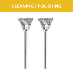 Dremel 442-02 Carbon Steel Brushes 1/2 Diameter 2 Pack