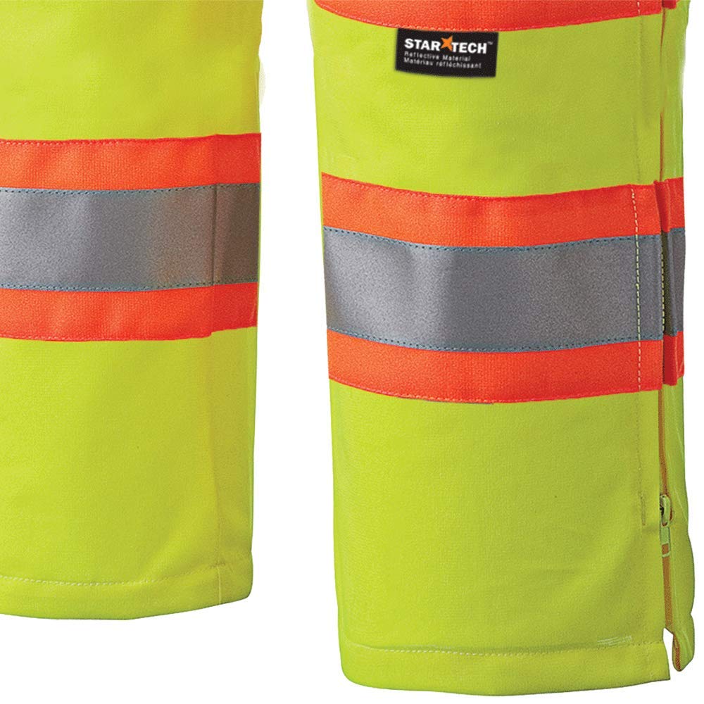 PIONEER Pioneer V1070360U-3XL High Visibility Traffic Safety Work Pants with Reflective Tape 3XL