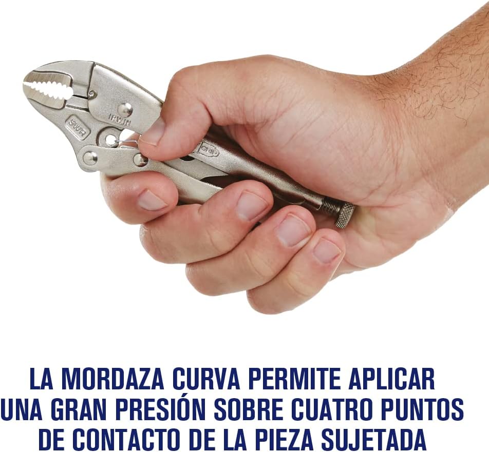 IRWIN IRWIN 902L3 Vise-Grip Locking Pliers 5 Inch Curved Jaw with Wire Cutter