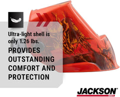 Jackson Safety 47101 Premium Auto Darkening Welding Helmet 3/5-13 Shade Range 1/1/1/1 Optical Clarity