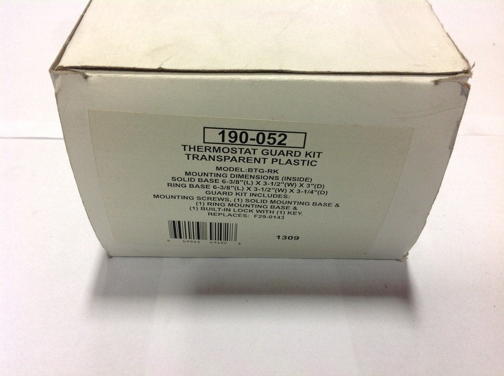 ROBERTSHAW Robertshaw 190-052 Thermostat Guard Kit Transparent