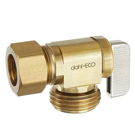 DAHL Dahl Valve 621-33-04 5/8 OD Compression Angle Hose & Boiler Drain