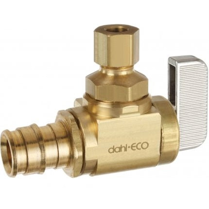 DAHL Dahl Valve 621-PRPX3-30 Mini-Ball Valve Supply Stop 1/2 F1960 x 1/4 OD Comp