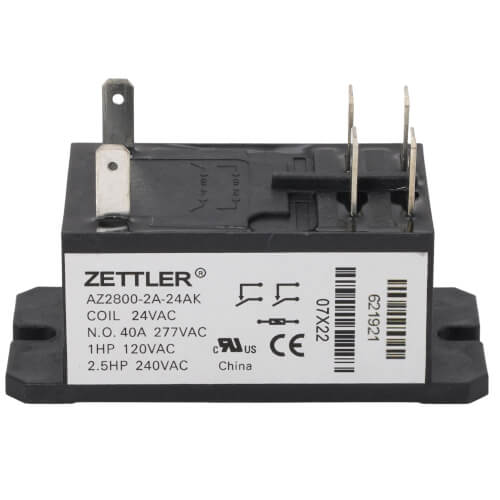 NORDYNE NORDYNE 621921R 24V 30A DPST Electrical Heat Relay
