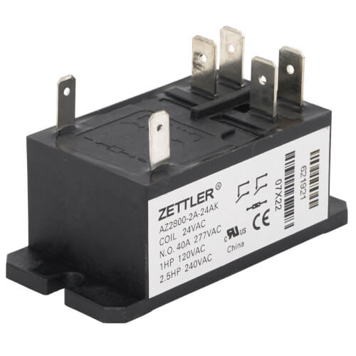 NORDYNE NORDYNE 621921R 24V 30A DPST Electrical Heat Relay