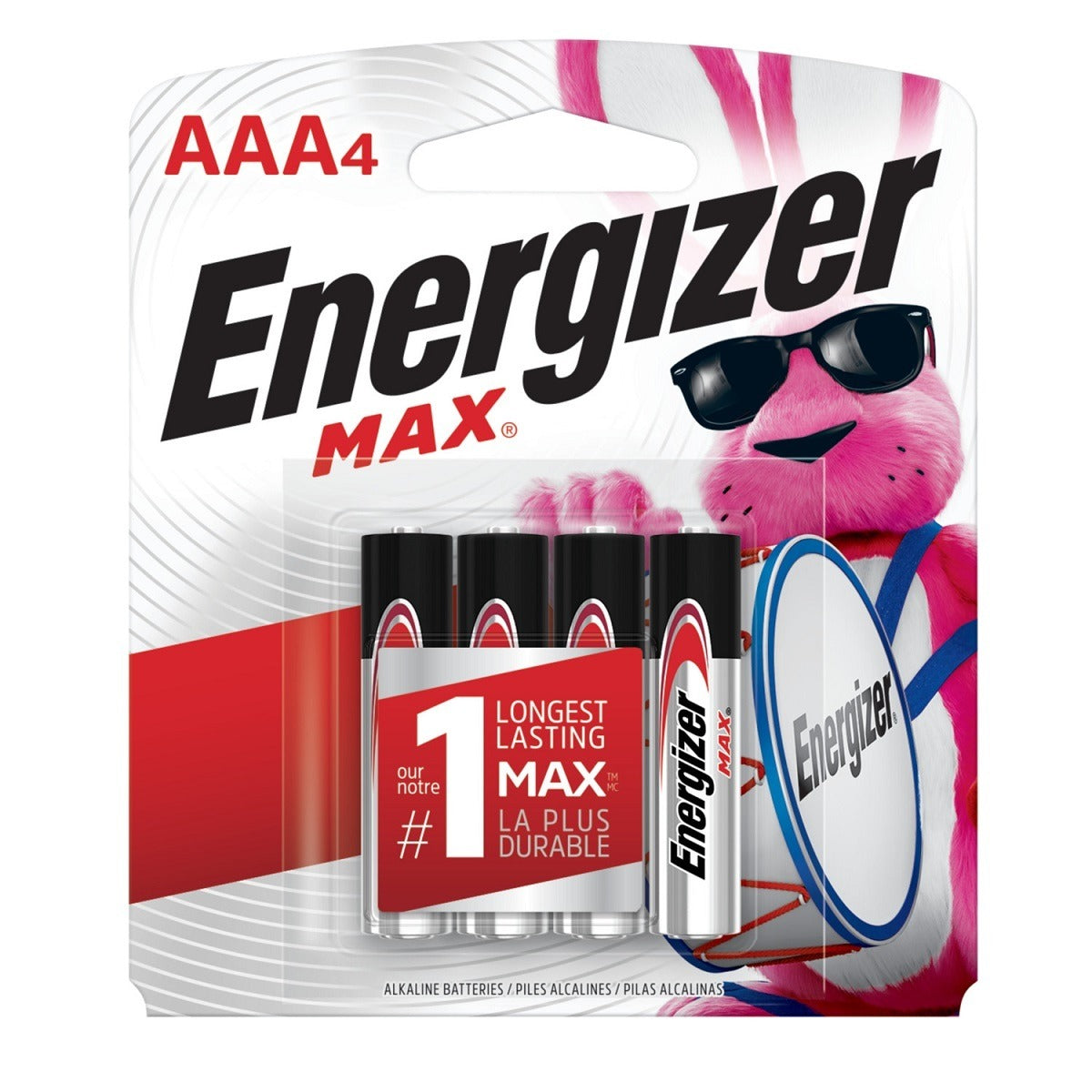 ENERGIZER Energizer E92BP-4 Max Alkaline AAA 1.5V (4 Pack) E33E92BP-4