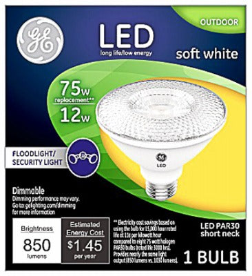 GE G E Lighting 38443 Led PAR30 12W Flood Bulb 2700K 3 Pack