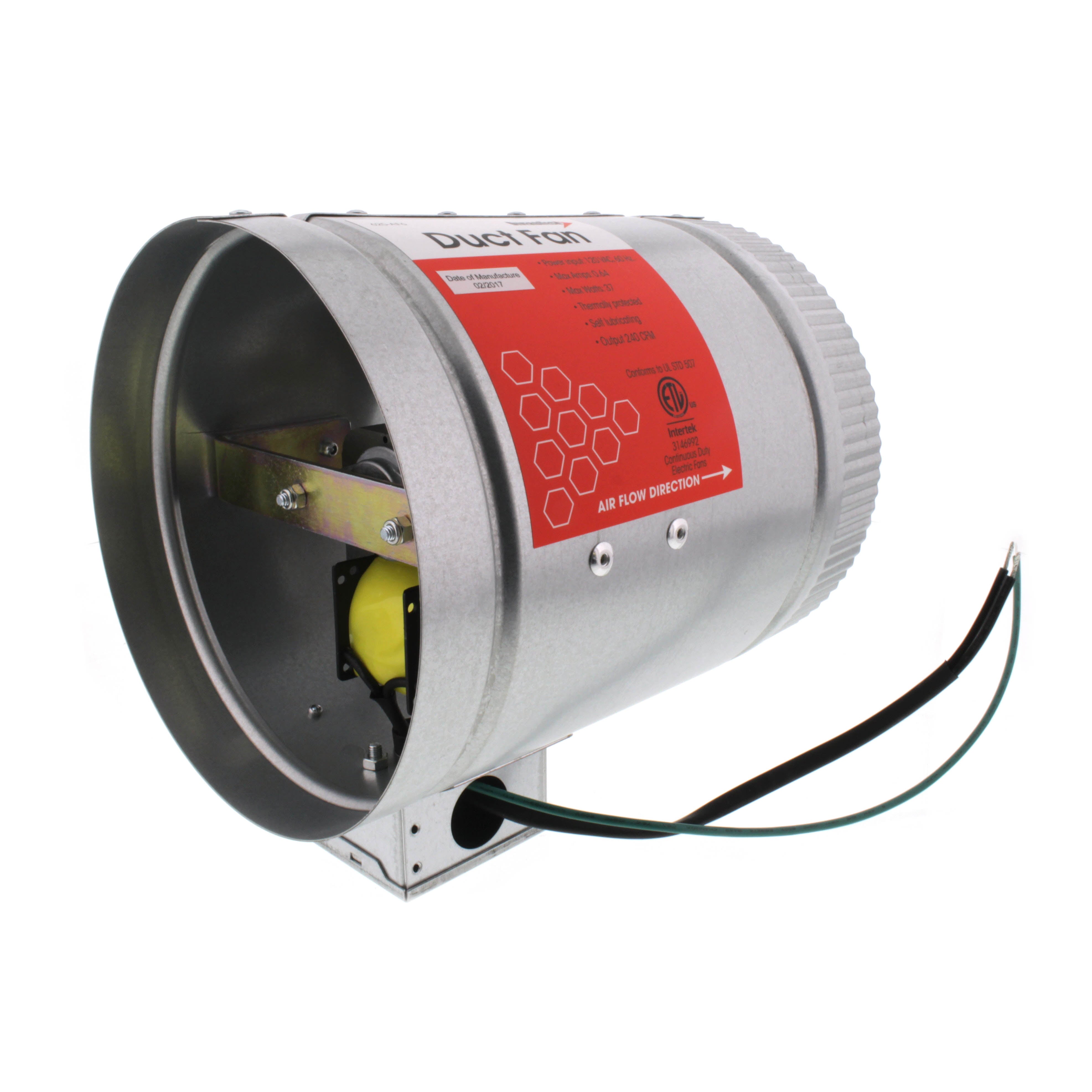 DIVERSITECH Diversitech 625-AF6 Duct Fan 120 VAC 240 CFM Import