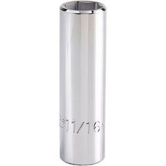 PROTO Proto J5322H Deep Hand Socket 11/16 in 6-point 1/2 in Drive