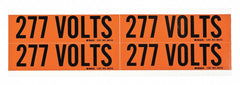 BRADY Brady 44212 Conduit and Voltage Label Cloth Semi-Gloss 277V (1.125 in x 4.125 in)