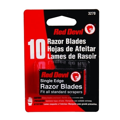 RED DEVIL Red Devil 3270 Single-Edge Razor Blades, 10 Pack, Silver