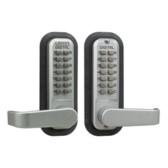 LOCKEY Lockey 2835SCMGDC Keyless Lever Lock Satin Chrome Marine