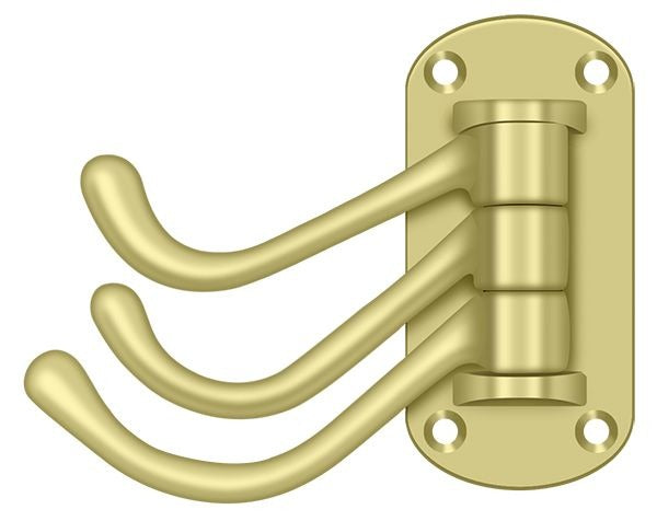 DELTANA Deltana TSH40U3 Triple Swivel Hook Bright Brass