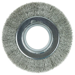 WEILER Weiler 06440 Wheel Brush 6 in Crimped Stainless 6000 Rpm