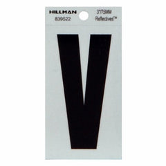 HILLMAN Hillman Fasteners 839522 Reflective Adhesive Letter V 3 in