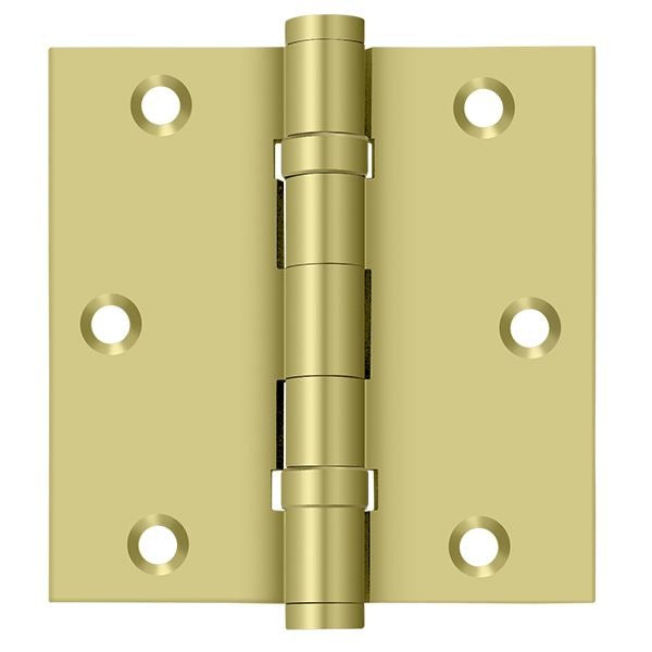DELTANA Deltana DSB35B3 Square Hinge Ball Bearing Bright Brass