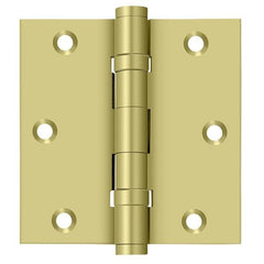 DELTANA Deltana DSB35B3 Square Hinge Ball Bearing Bright Brass