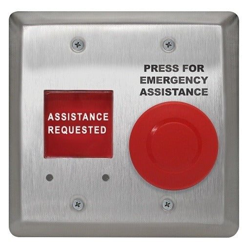 CAMDEN DOOR CONTROLS Camden Door Controls CM-AF540SO Mushroom Pushbutton Faceplate