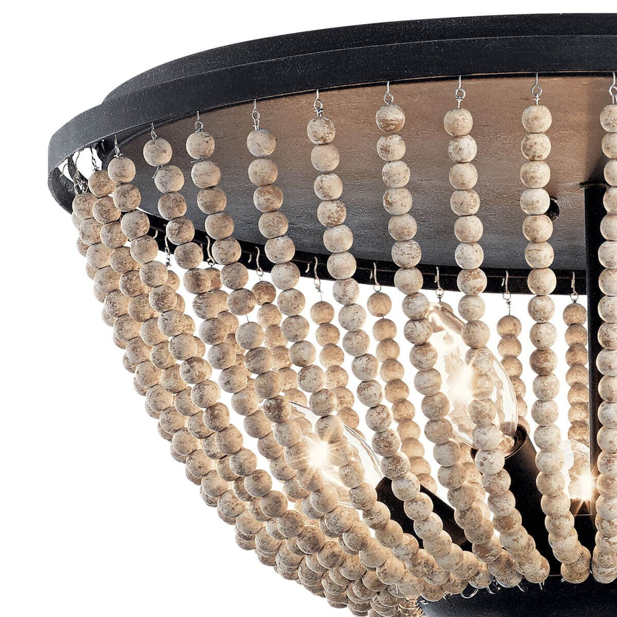 KICHLER Kichler 43893DBK Brisbane 5-Light Flush Mount 60W (18 in x 11 in)