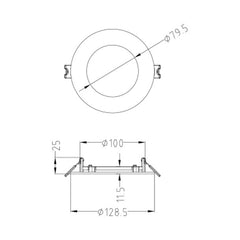 HALCO LIGHTING Halco Lighting 89093 ProLED Resi Slim Downlight 8W (4in/120°) FSDLS4FR10/CCT/LED