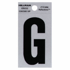 HILLMAN Hillman Fasteners 839332 Adhesive Vinyl Letter G 2in Black