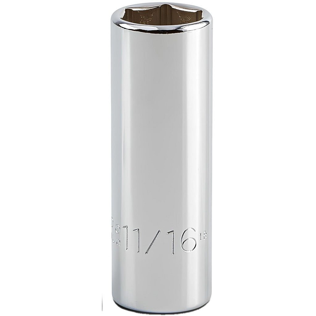 PROTO Proto J5022H Deep Hand Socket 11/16 in 3/8 Drive 6-pt